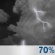Friday Night: Showers and thunderstorms likely before 5am. Mostly cloudy, with a low around 36. Southwest wind around 3 mph. Chance of precipitation is 70%. New rainfall amounts less than a tenth of an inch possible. Friday Night: Showers And Thunderstorms Likely